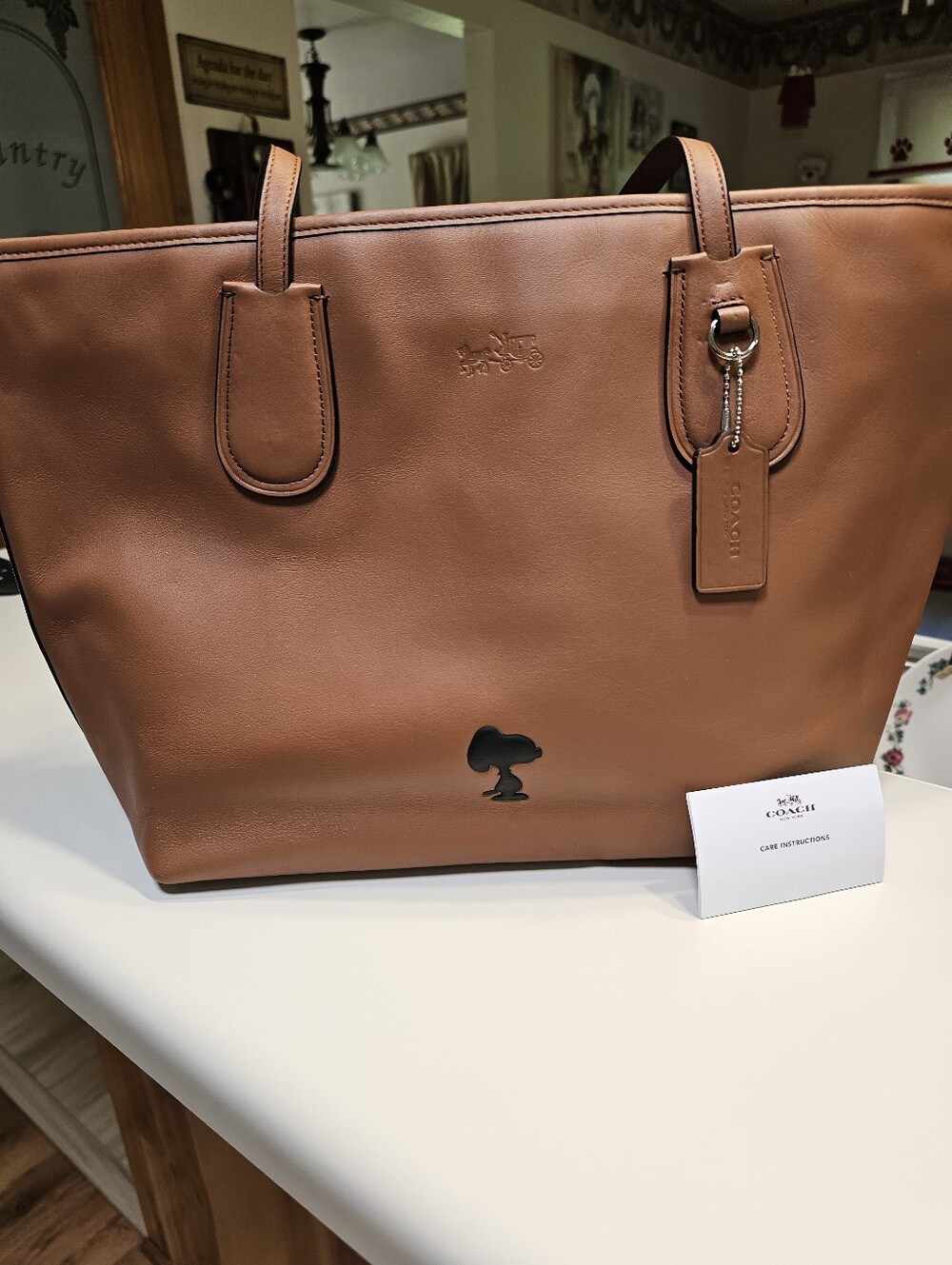 Rare New Coach Snoopy Tote